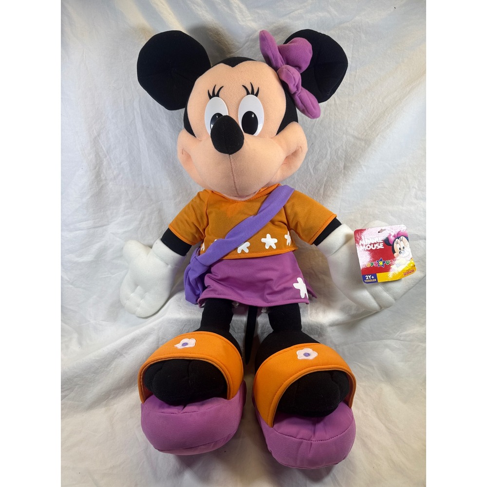 Disney Minnie Mouse Plush House of Mouse Toys R Us Fisher-Price 2000 NWT 20 inch